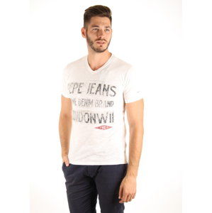 Pepe Jeans pánské smetanové tričko Edes - L (803)